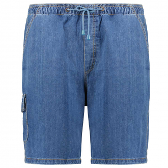Jeans-Cargoshorts mit Gummibund blau_520 | 3XL