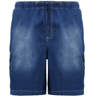 Jeans-Cargoshorts mit Gummibund jeansblau_597 | 3XL
