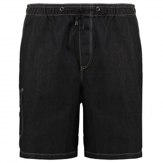 Jeans-Cargoshorts mit Gummibund schwarz_099 | 3XL