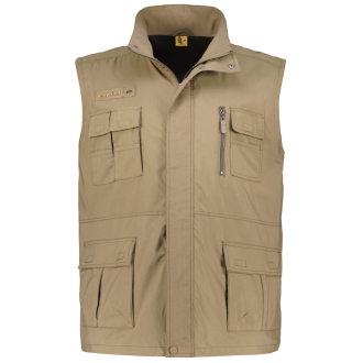 Outdoor-Weste mit Multitaschen-Lösung khaki_730 | 5XL