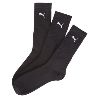 3er-Pack Sport- und Freizeitsocken mit extra flacher Naht schwarz_001 | 43-46