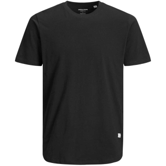 T-Shirt mit Biobaumwolle schwarz_BLACK | 4XL