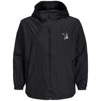 Leichte Freizeitjacke mit Kapuze schwarz_BLACK | 3XL