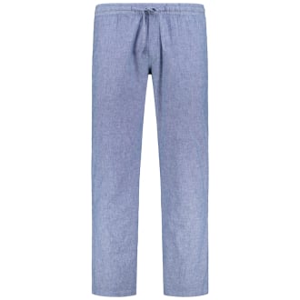 Jogpants aus Baumwoll-Leinenmix jeansblau_FADED DENIM/MELANGE | W46