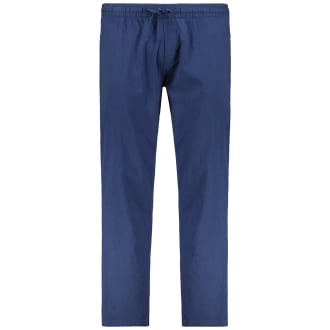 Jogpants aus Baumwoll-Leinenmix blau_NAVY BLAZER | W46