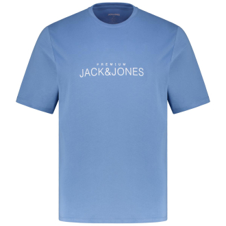 T-Shirt mit Print blau_QUIET HARBOR | 3XL