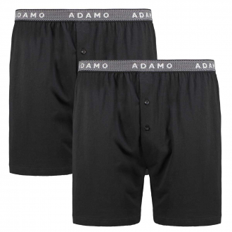 2er-Pack Boxershorts mit Elasthan schwarz_700 | 18