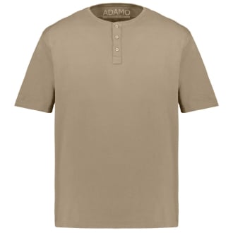 T-Shirt mit Serafinokragen khaki_441 | 3XL