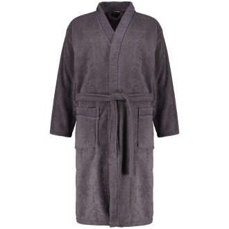 Bademantel aus Baumwoll-Frottee grau_710 | 3XL
