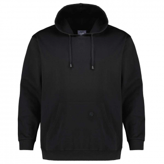 Hoodie aus reiner Baumwolle schwarz_77 | 3XL