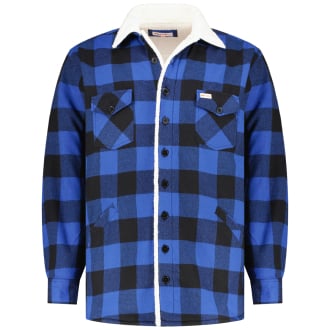 Gefütterte Hemdjacke im Holzfäller-Stil blau_BLAU | 6XL