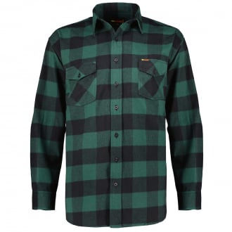 Lässiges Holzfällerhemd mit großem Karomuster dunkelgrün_GREEN | 7XL