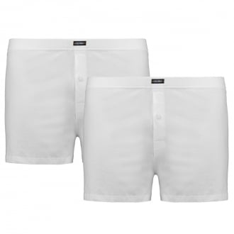 Boxershorts aus Baumwoll-Jersey, Doppelpack weiß_1000 | 8