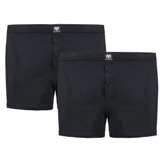 Boxershorts aus Baumwoll-Jersey, Doppelpack schwarz_9000 | 8