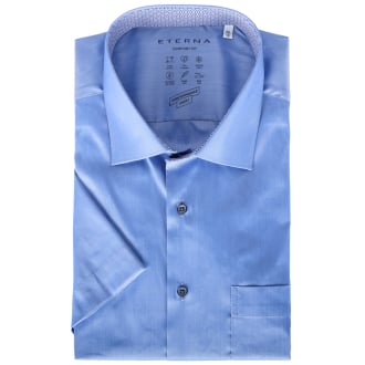 Businesshemd mit Cooling Effect, kurzarm blau_15 | 46