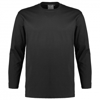 Basic Longsleeve schwarz_77 | 3XL