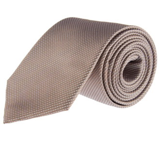 Krawatte aus Seide, gepunktet sand_18 | One Size