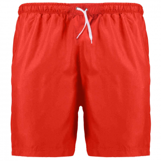 Badeshorts mit seitlichen Eingrifftaschen rot_300 | 3XL