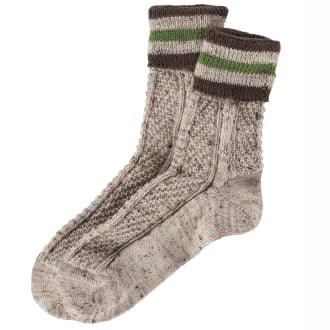 Trachtensocken mit Umschlag braun_91135 | 44-45