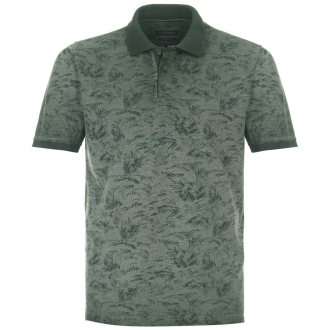 Poloshirt im Garment-Dye-Look dunkelgrün_347/68 | 3XL