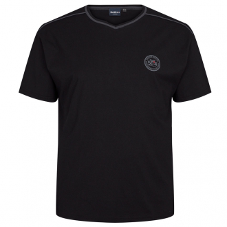 T-Shirt aus reiner Baumwolle schwarz_99 | 3XL