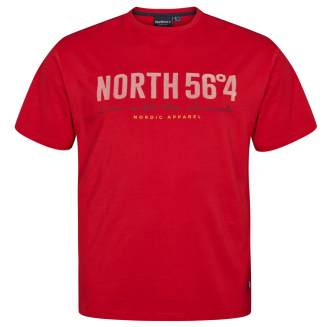 T-Shirt mit Frontprint "North 56" rot_0300 | 3XL