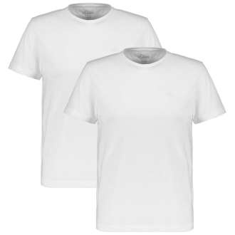 2er Pack T-Shirt aus Bio-Baumwolle weiß_0100 | 5XL
