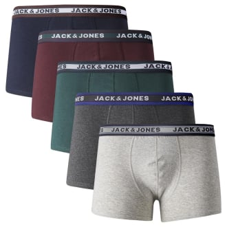 5er-Pack Pants aus Baumwolle mit Stretch dunkelgrau_DARK GREY MELANGE/SEA MOSS - PORT R | 5XL