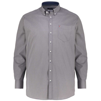 Freizeithemd mit Allover-Print beige_273 | 3XL