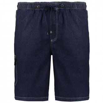 Jeans-Cargoshorts mit Gummibund dunkelblau_580 | 3XL