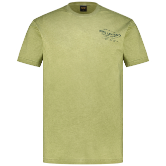 T-Shirt mit Label-Print oliv_6380 | 3XL