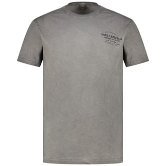 T-Shirt mit Label-Print anthrazit_8039 | 3XL
