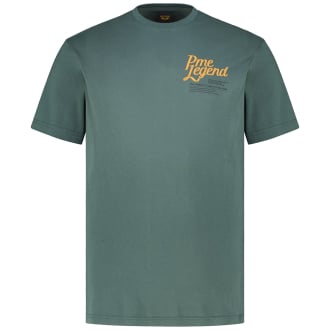 T-Shirt mit Label-Stickerei grau_6147 | 3XL