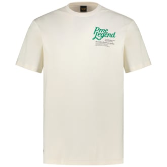 T-Shirt mit Label-Stickerei weiß_7013 | 3XL