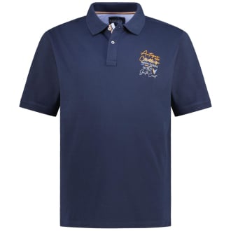 Poloshirt mit Print dunkelblau_547 | 3XL