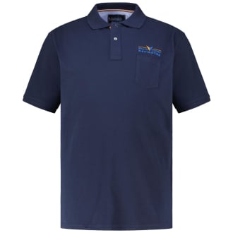 Poloshirt mit Print dunkelblau_547 | 3XL