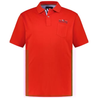Poloshirt mit Print rot_631 | 3XL