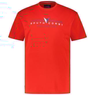 T-Shirt mit Print rot_631 | 3XL