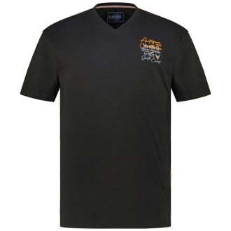 T-Shirt mit Print schwarz_15 | 3XL