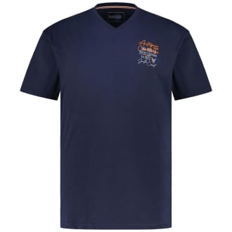 T-Shirt mit Print dunkelblau_547 | 3XL