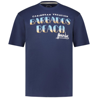 T-Shirt mit Print dunkelblau_189 | 3XL