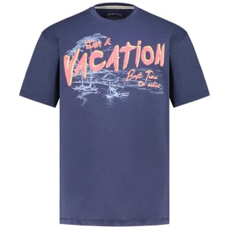 T-Shirt mit Print dunkelblau_189 | 3XL