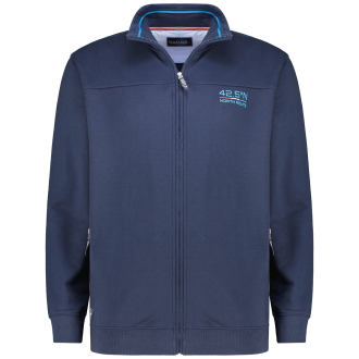 Sweatjacke aus Baumwollmischung dunkelblau_547 | 3XL