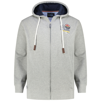 Kapuzenjacke aus Baumwollmischung grau_89 | 3XL