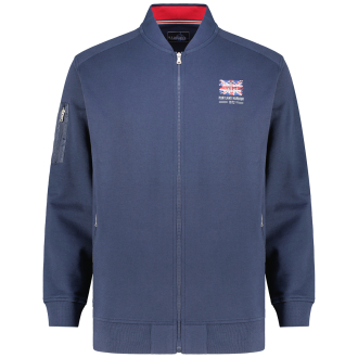 Sweatjacke aus Baumwollmischung dunkelblau_547 | 3XL