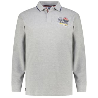Poloshirt mit Kontrastdetails grau_89 | 5XL