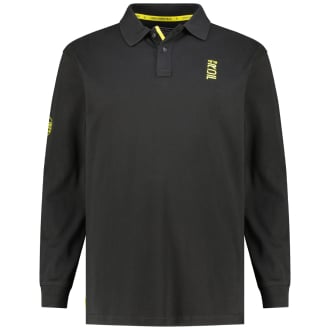Poloshirt aus Baumwoll-Piqué schwarz_15 | 3XL