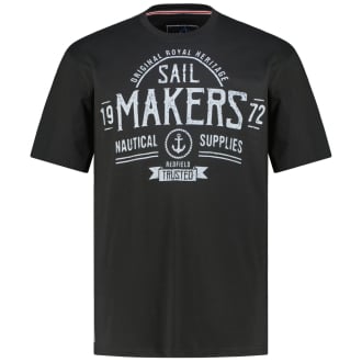 T-Shirt mit Print schwarz_15 | 3XL