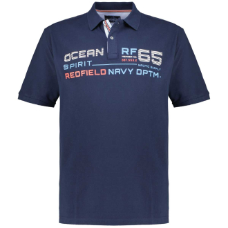 Poloshirt mit Label-Details dunkelblau_547 | 3XL