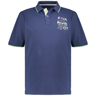 Poloshirt mit Kontrastdetails dunkelblau_189 | 5XL